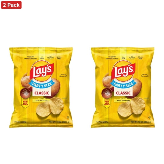Lay's Classic Party Size Potato Chips - 13oz