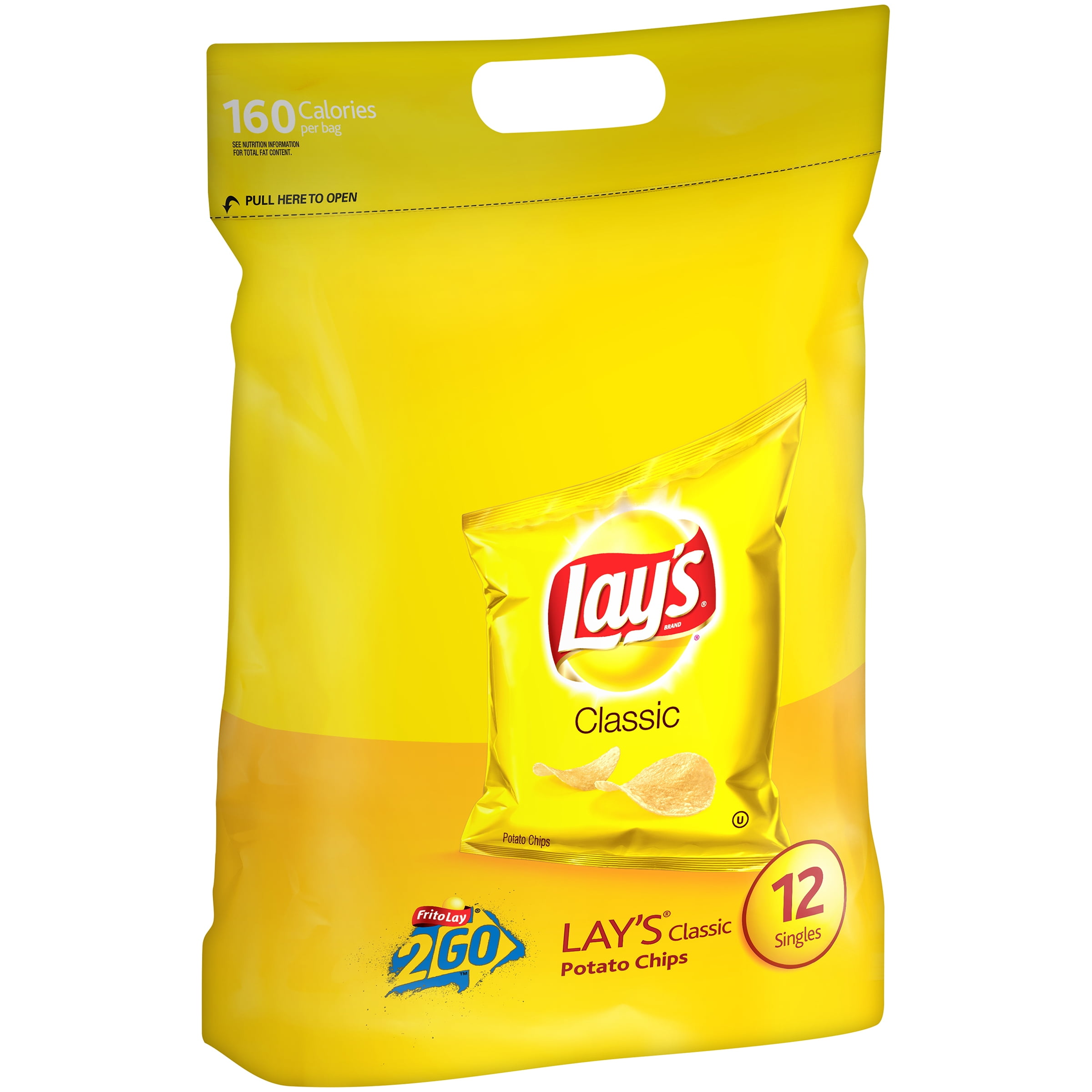 Lay's Potato Chips, Classic, 1 Ounce (Pack of 40)