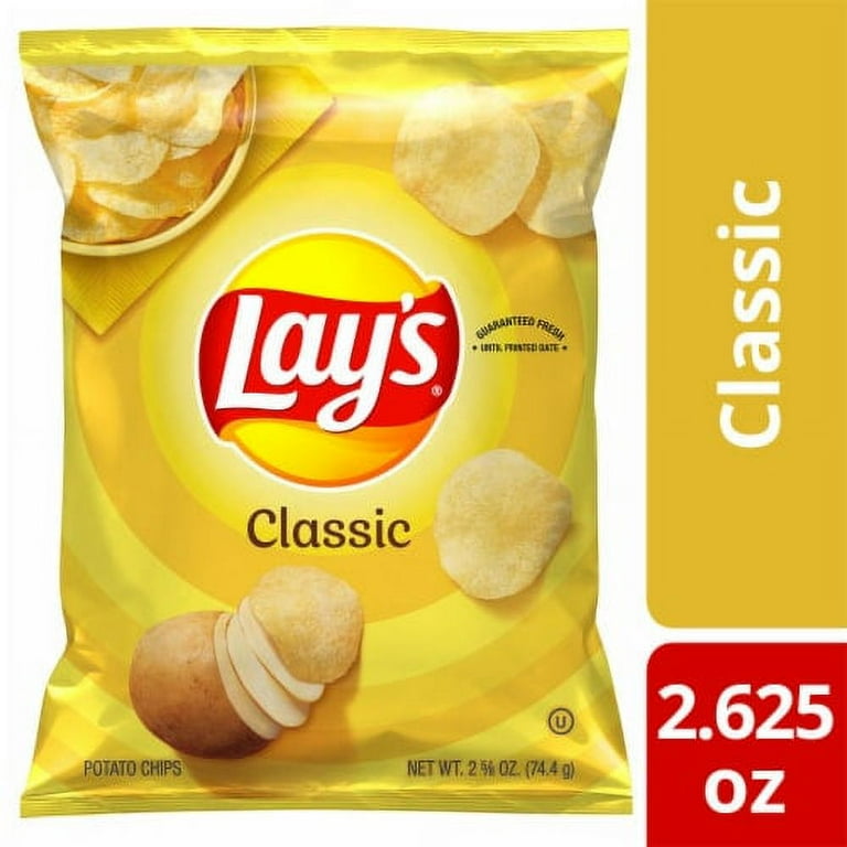 Lay's Classic Potato Chips-2.63 oz - Walmart.com