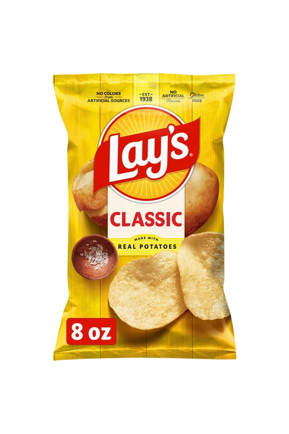 Classic Potato Chips, 8 oz Bag
