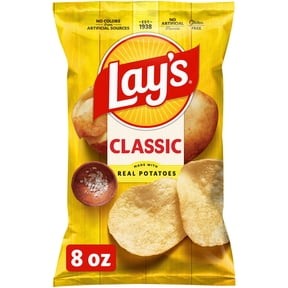 Lay's Classic Potato Chips, 8 oz Bag