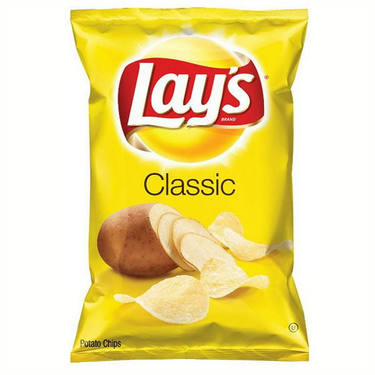 Lay s Classic Potato Chips 8 oz Bags Single Pack Walmart