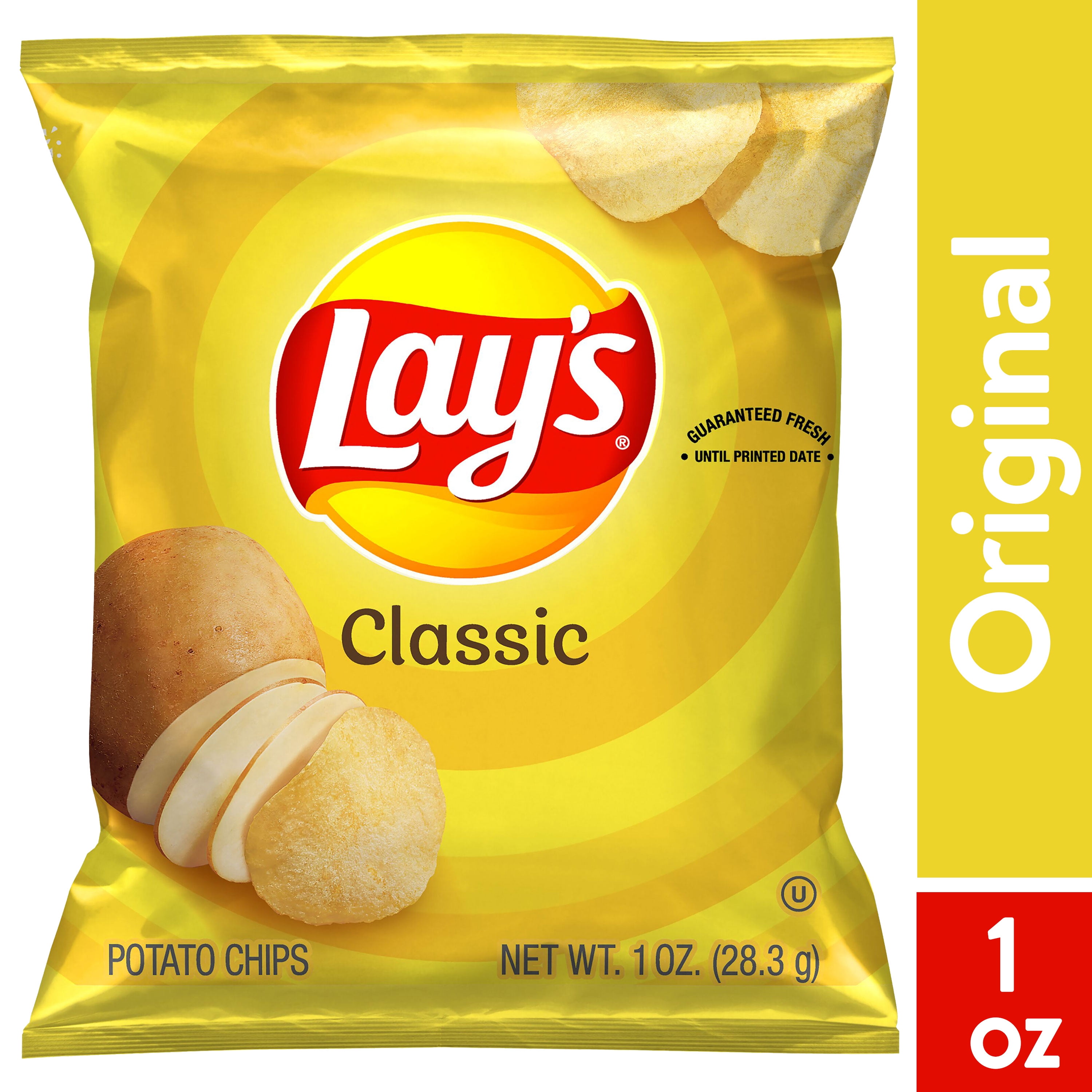 Lay's Classic Potato Chips Snack Chips, 1 Ounce Bag