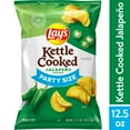 thumbnail image 1 of Lay's Kettle Cooked Jalapeno Flavor Potato Snack Chips, 12.5 Ounce Bag (Pack of 10), 1 of 5
