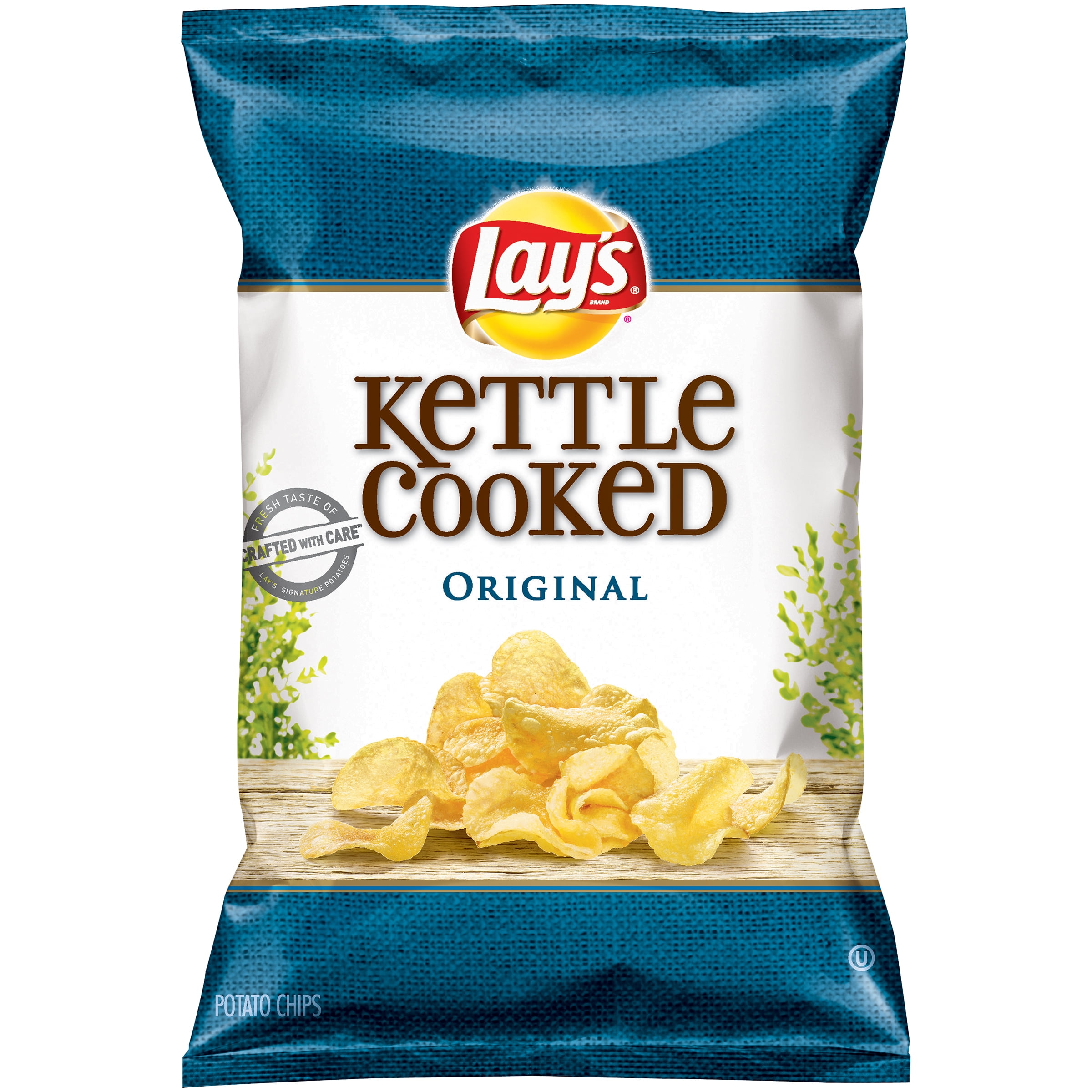 Lay's Kettle Cooked Original Potato Chips, 8.5 Oz. - Walmart.com