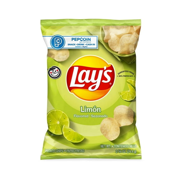 Lay's Lay's Potato Chips, Limon Flavored, 2.625 Oz