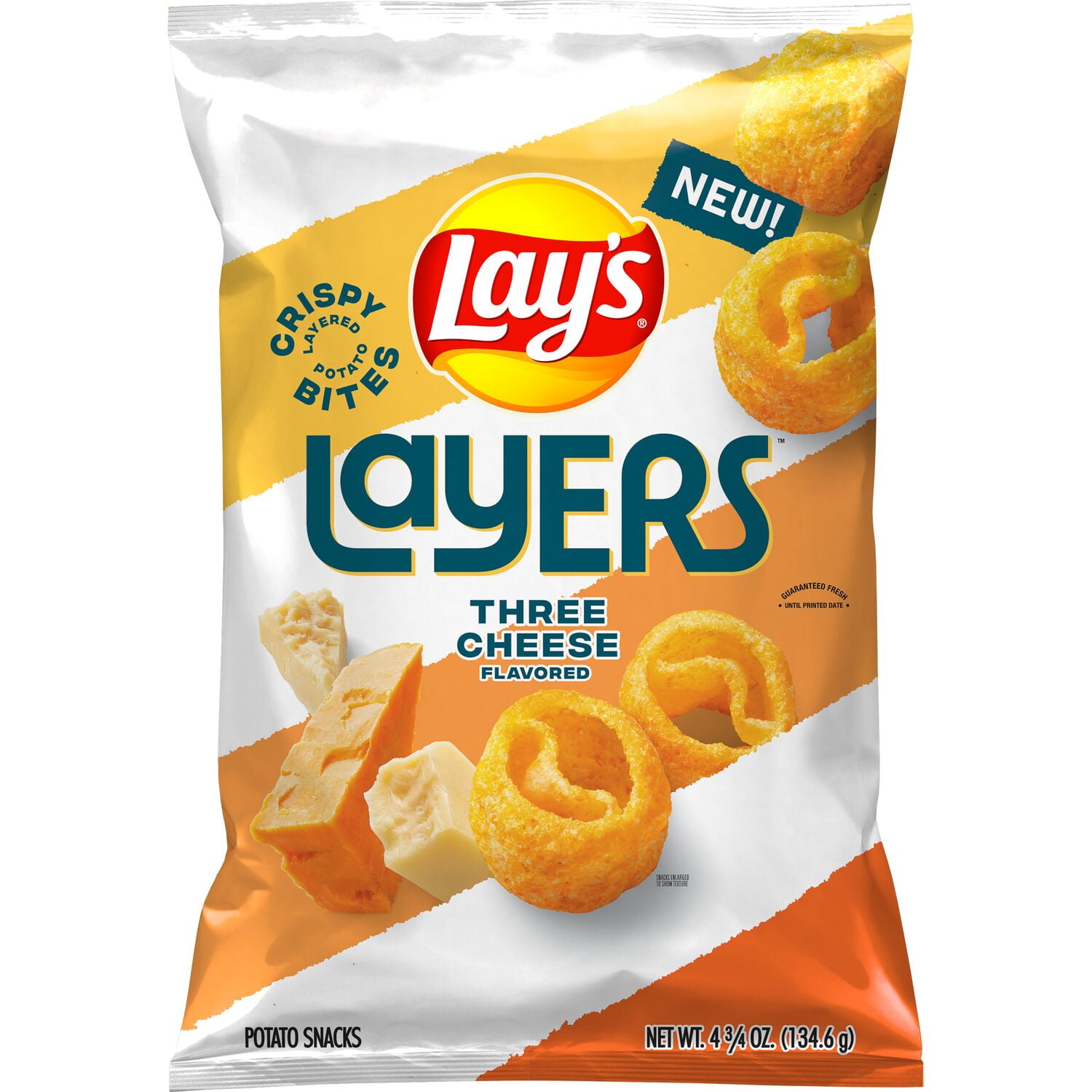 Lay's Layers Potato Snacks Three Cheese Flavored 1/2 oz