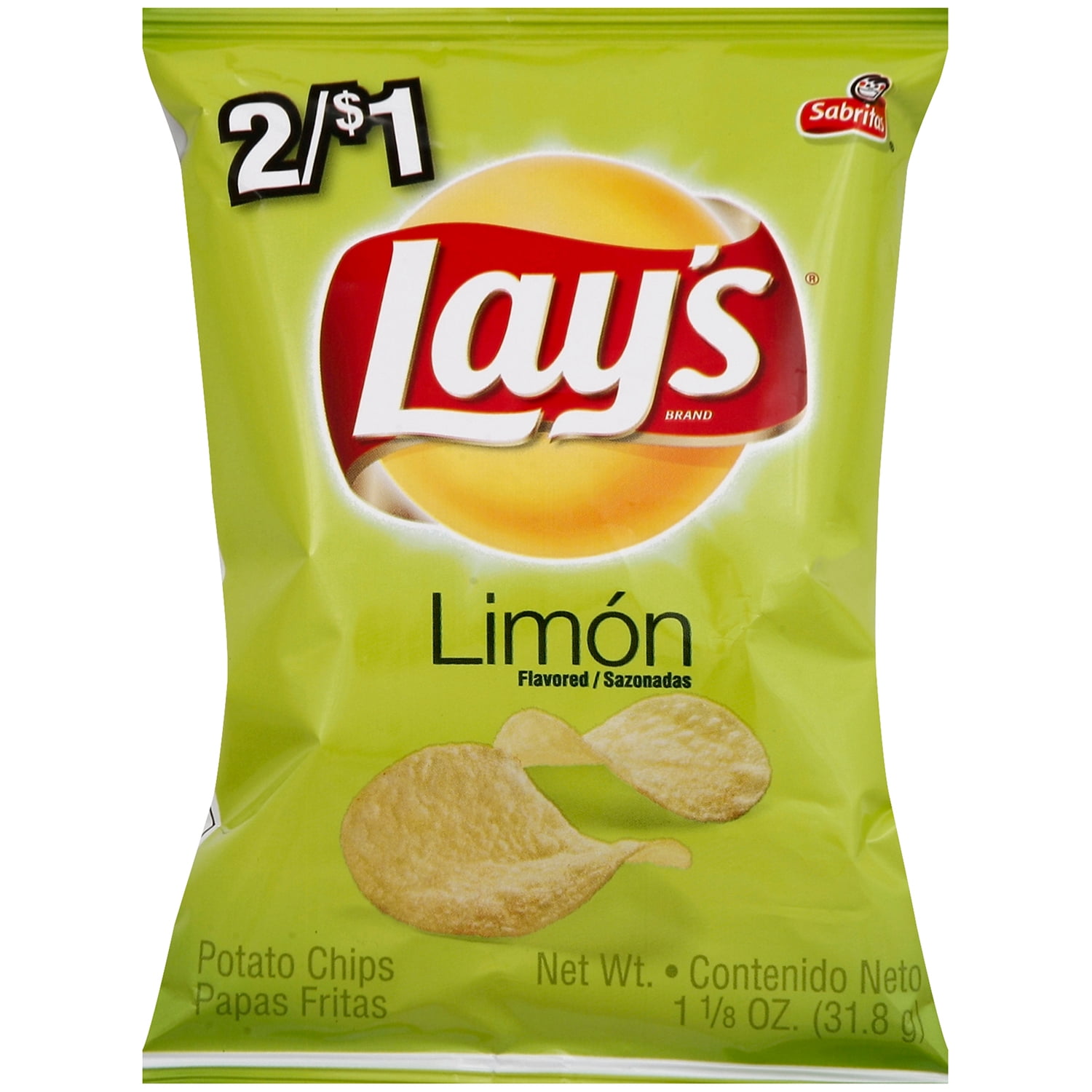 Lay's Limon Flavored Potato Chips 1.125 Ounce Plastic Bag