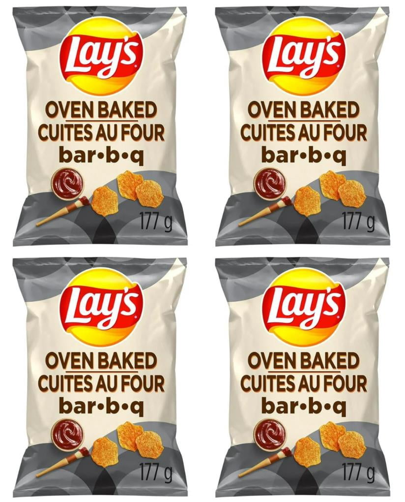 Lay's Oven Baked Potato Chips BBQ, 177g (4 Pack) - Walmart.com