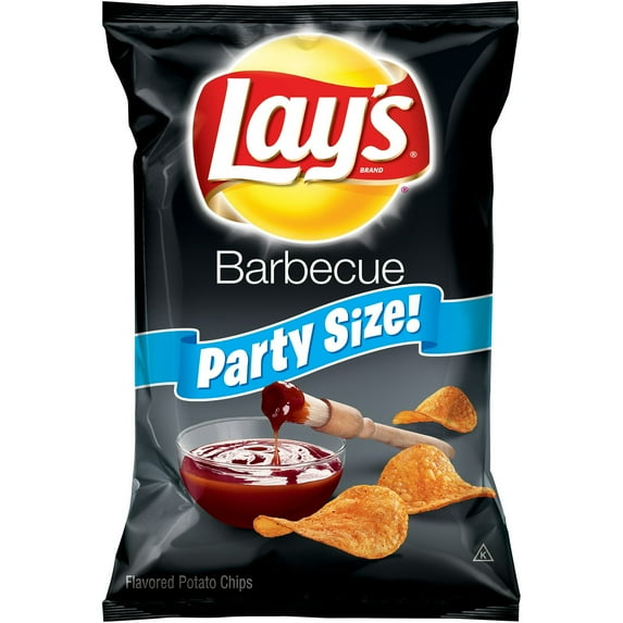 Lay's Party Size Barbecue Potato Chips 15.25 oz. 3 Pack