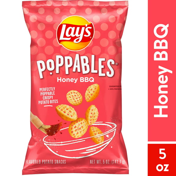 Lay's Poppables Honey BBQ Flavored Potato Snacks, 5 oz Bag