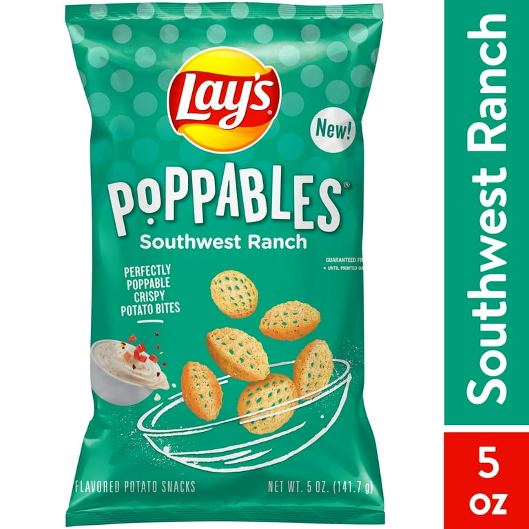 Lay s Poppables Southwest Ranch Flavored Potato Snacks 5 oz Walmart