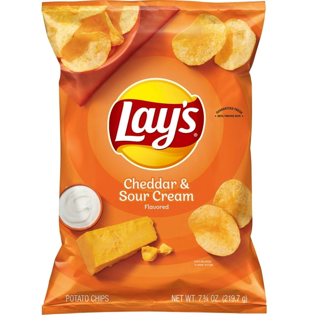 Lay's Potato 1PACK,Chips, Cheddar & Sour Cream