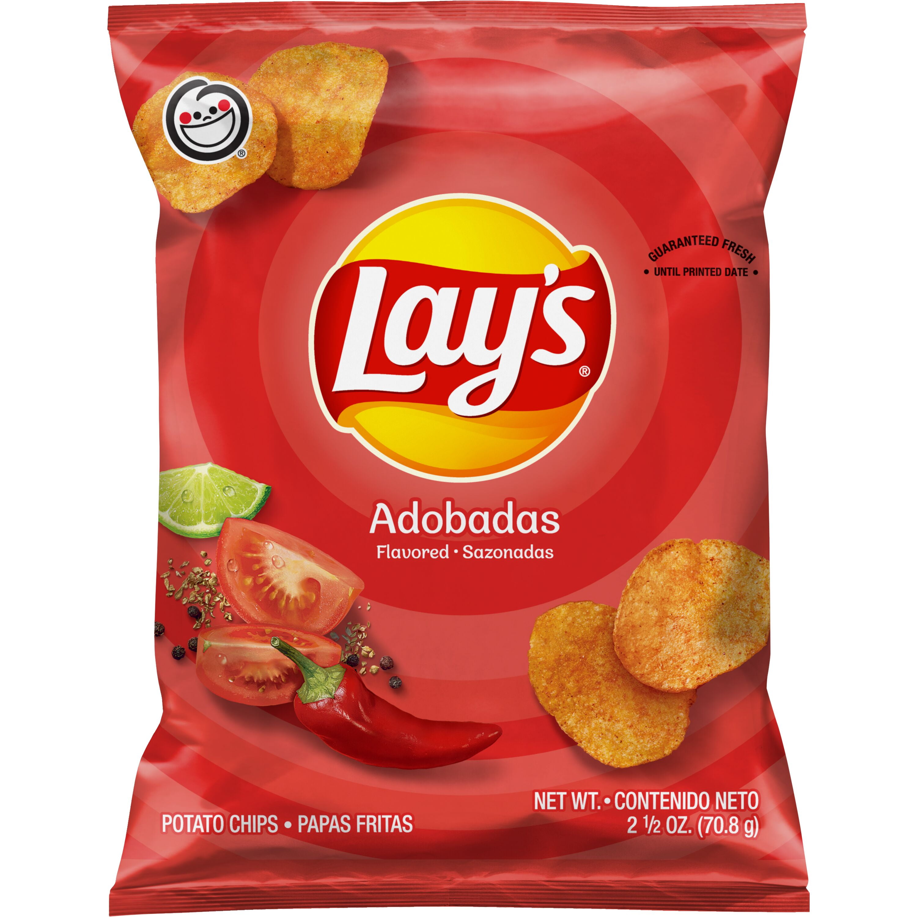 Lay's Potato Chips Adobadas Flavored, 2.5 oz Bag