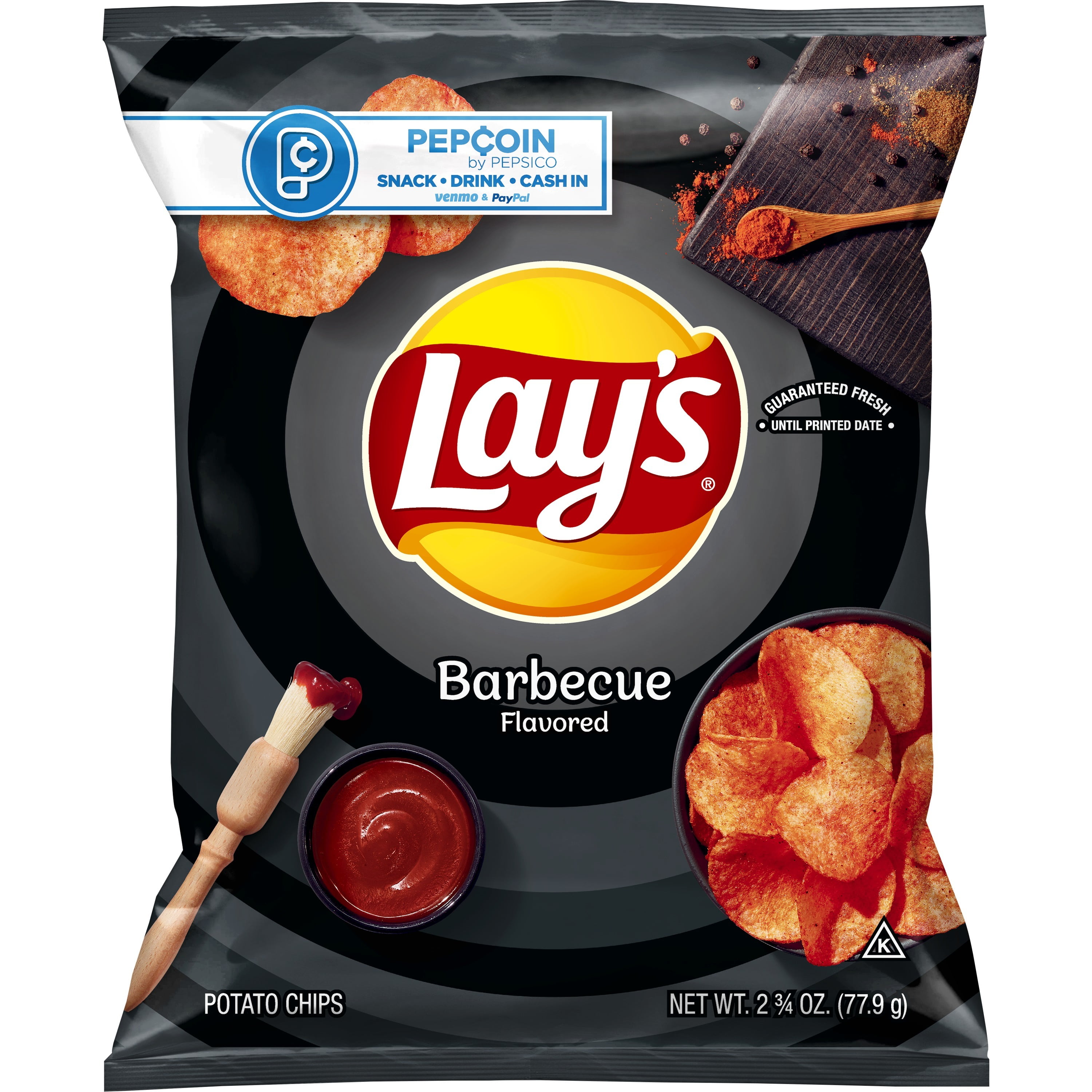Lay's Potato Chips, Barbecue Flavor, 2.75 oz Bag