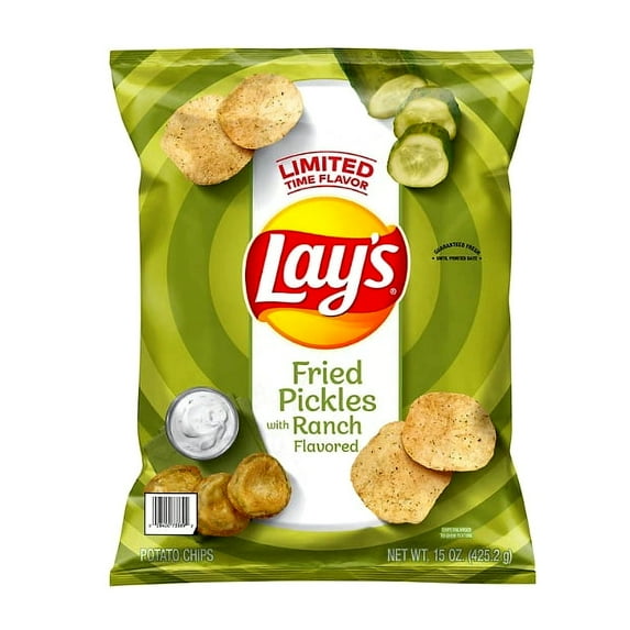 Lay's Potato Chips Fried Pickles with Ranch Flavored (15 oz.)