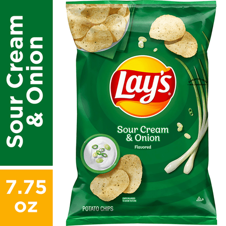 Lay's Potato Chips, Sour Cream & Onion Flavored 7.75 oz