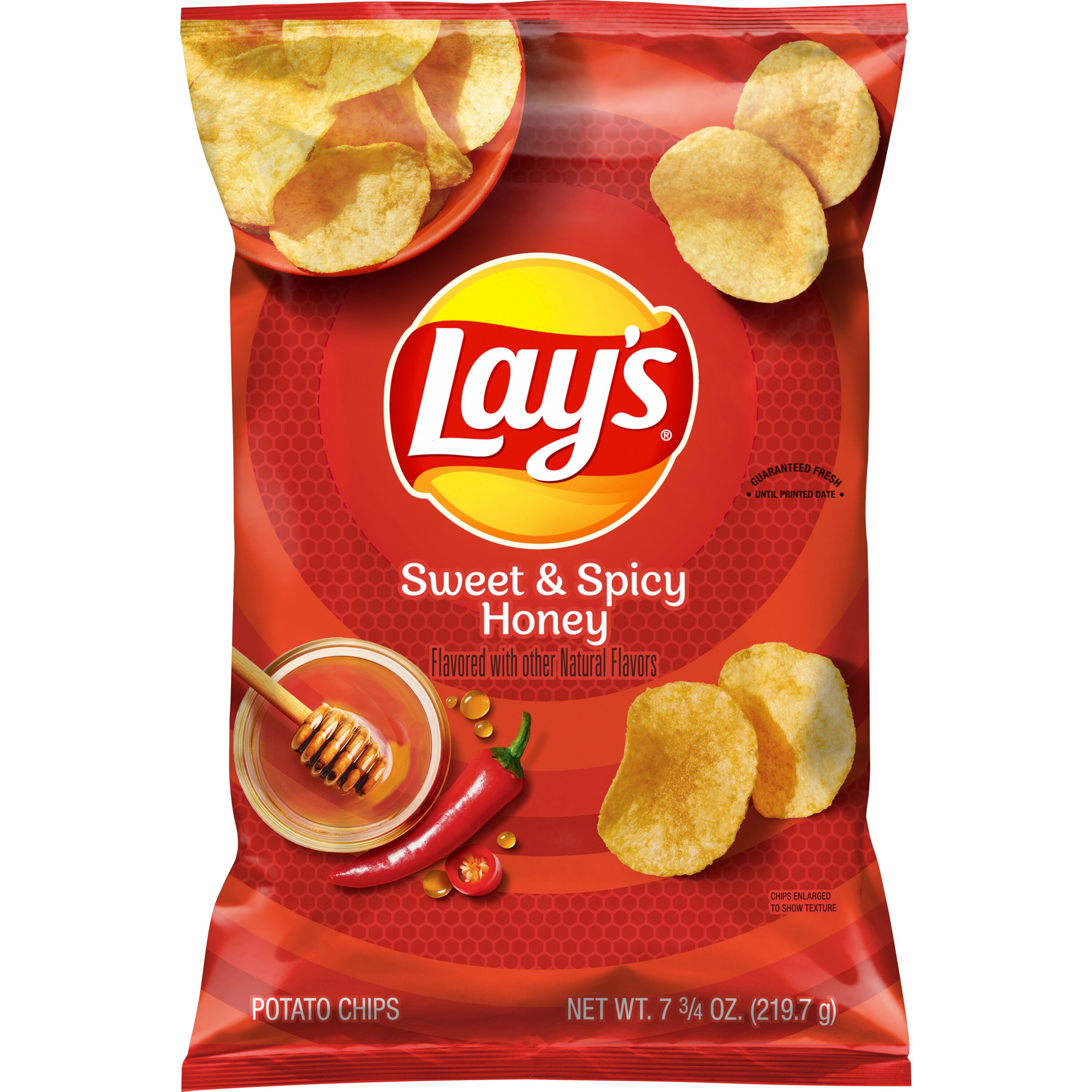 Lay's Potato Chips Sweet and Spicy Honey 7.75 oz, Bag