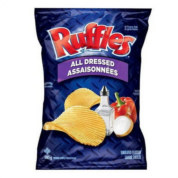 Lay's Ruffles Potato Chips, All Dressed,585g/20.6oz