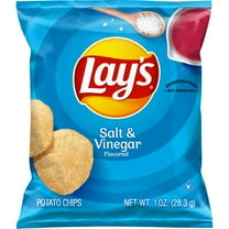 Lay's Salt & Vinegar Flavored Potato Chips Snack Chips, 1oz Bag
