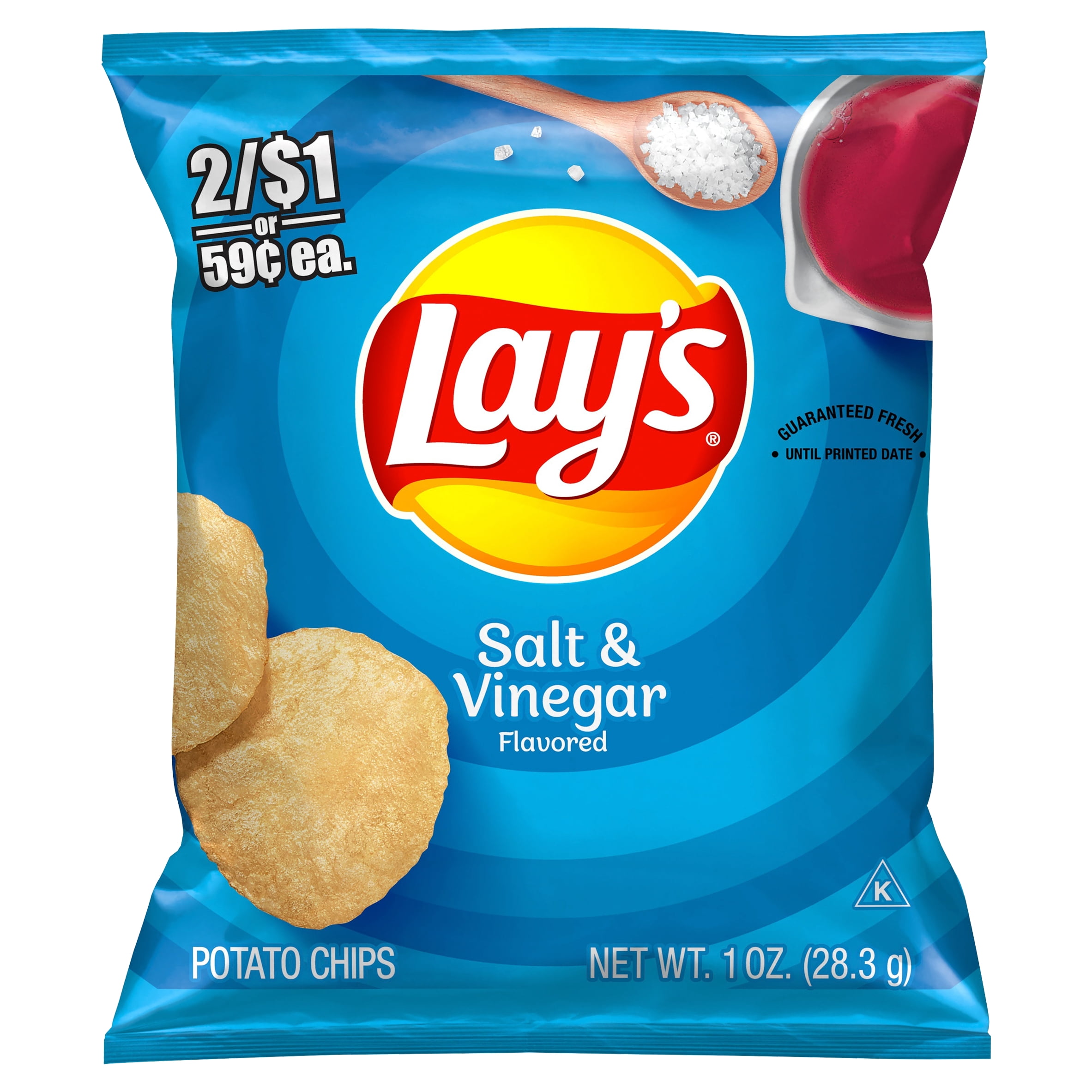 Shop Lay's Salt &amp; Vinegar Flavored Potato Chips Snack Chips, 1oz Bag ...