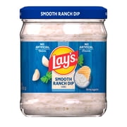 Lay's Smooth Ranch Dip Spread in a 15 Ounce Jar with Tangy Buttermilk Flavor