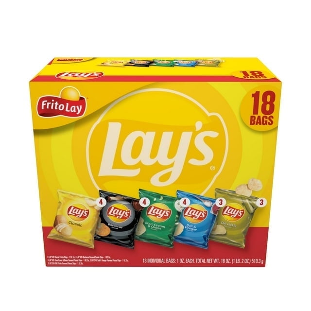 Lay's Snacks Mix Variety Pack, 1 oz, 18 Count - 2 Pack