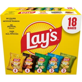 Lay's Snacks Mix Potato Chips Variety Pack, 1 oz, 18 Count