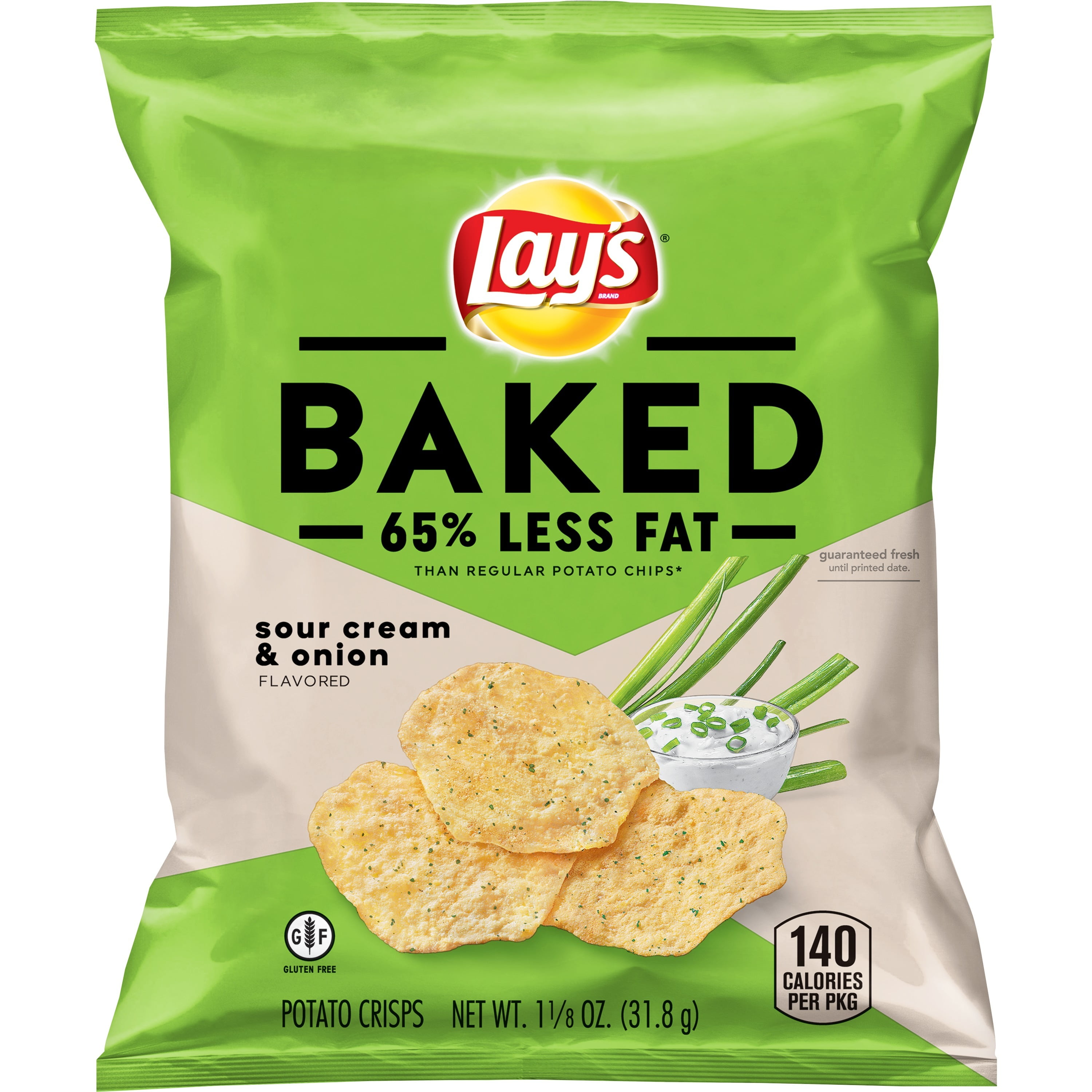 Lays Sour Cream and Onion Potato Chips, 1 Ounce -- 104 per case., 104-1  OUNCE - Fry's Food Stores