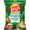 thumbnail image 1 of Lay's Sour Cream & Onion Flavored Potato Chips, Party Size, 12.5 oz Bag, 1 of 5