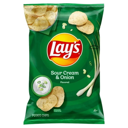 2 Pack Lay's Sour Cream & Onion Potato Chips