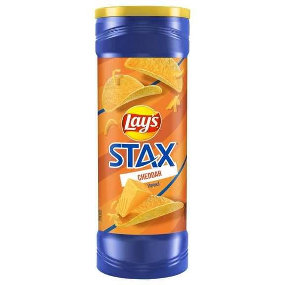 Lay's Stax Cheddar Potato Crisps - 5.5 oz- Pack of 2