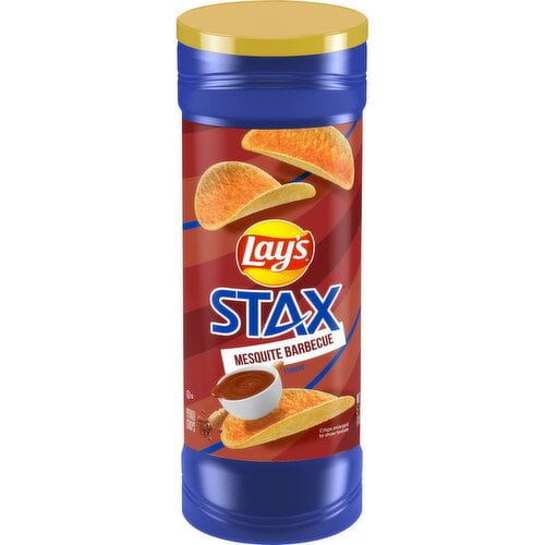 Lay's Stax Potato Crisps Mesquite Barbecue Flavored 5 1/2 Oz(packaging may vary)