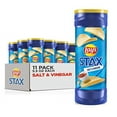 thumbnail image 1 of Lay's Stax Potato Crisps, Salt & Vinegar, 5.5 Ounce (Pack of 11), 1 of 6