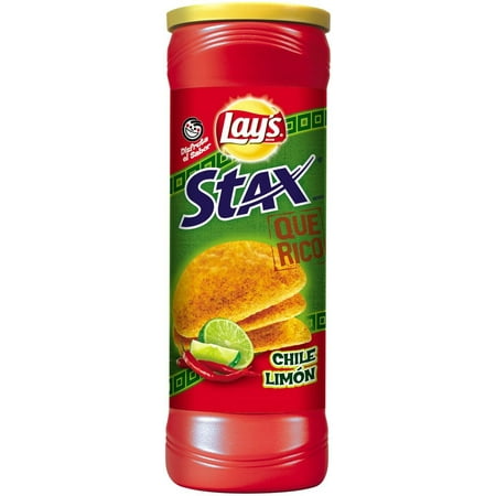 Lay's Stax Que Rico Chile Limon Potato Crisps, 5.5 Oz.