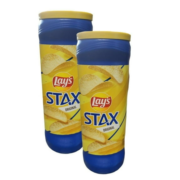 Lay's Stax Regular Potato Chips, 5.5 oz. (2 Pack)