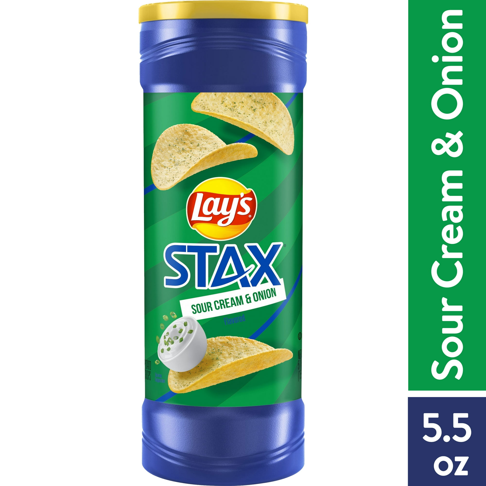 Lay’s Stax Sour Cream & Onion Potato Crisps, 5.5 oz