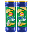 thumbnail image 1 of Lay's Stax Sour Cream and Union Flavored Potato Crisps Crunchy Delicious Chips Snacks for Kids Adult Lunchbox Halloween Trick or Treats Birthday Party Gifts - Pack of 2, 1 of 7