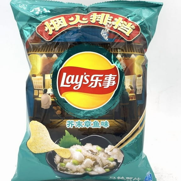 Lay's Wasabi Octopus Flavor Potato Chips 70g