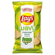 Lay's Wavy Funyuns Onion Flavored Potato Chips, 7.5 oz (3 Pack)