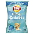 thumbnail image 1 of Lay's Wavy Lightly Salted Potato Chips 235g - 50% Less Sodium, 1 of 3