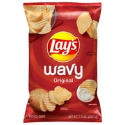 2 Pack Lay's Wavy Original Potato Chips