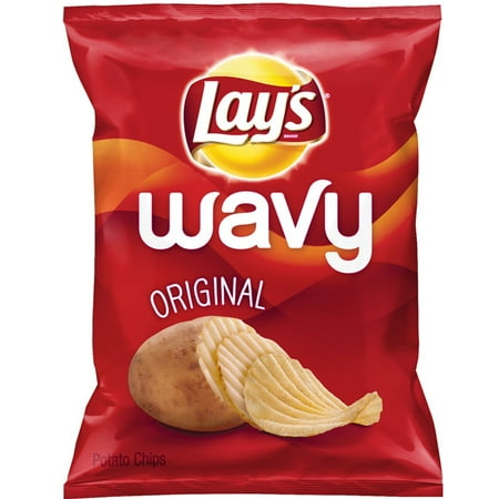 Lay's Wavy Original Potato Chips, 8 Oz.