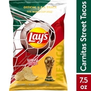 Lay's Wavy Potato Chips, Carnitas Street Taco Flavored, 7.5 oz Bag