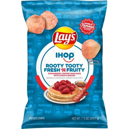 Lay's x IHOP® Rooty Tooty Fresh'N Fruity Snack Chips, 7.75 Ounce Bag