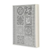 LayFlat Sketchbook - 3.75 x 5.3 Inches - Celtic Blank Note Book, 64 Sheets, Thick 100gsm Paper, for drawing, sketching, and journaling, 32 Blank and 32 Gridded