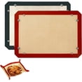 Laybarn 2PC Foldable Silicone Baking Mat, Reusable Non-Stick Oven ...