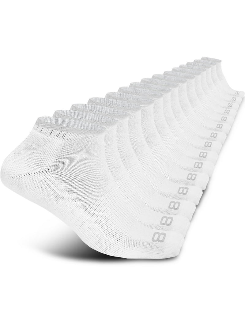 Men 15 pair no show socks display picture 1