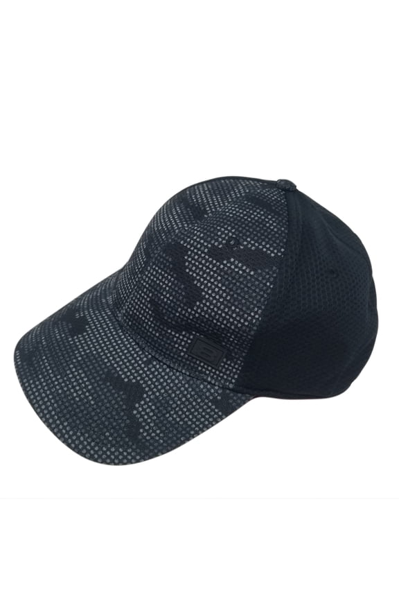 Dark Camo Pattern PrintFitted Running Moisture Wicking Cap (Camo Gray )