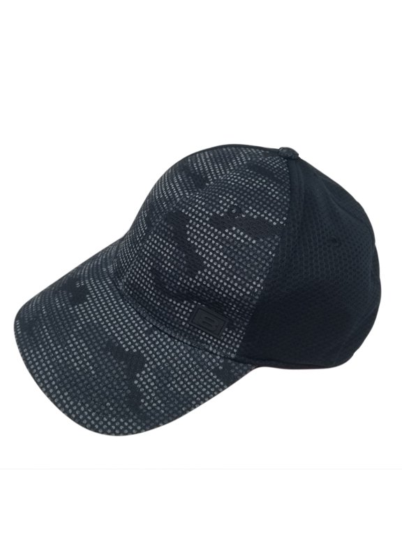 Dark Camo Pattern PrintFitted Running Moisture Wicking Cap (Camo Gray )